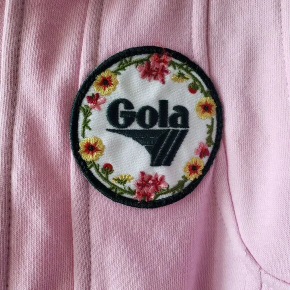 NEW Gola x Anthropologie Direct Kick Twofer Preppy Soccer Romper Light Pink - Picture 7 of 13